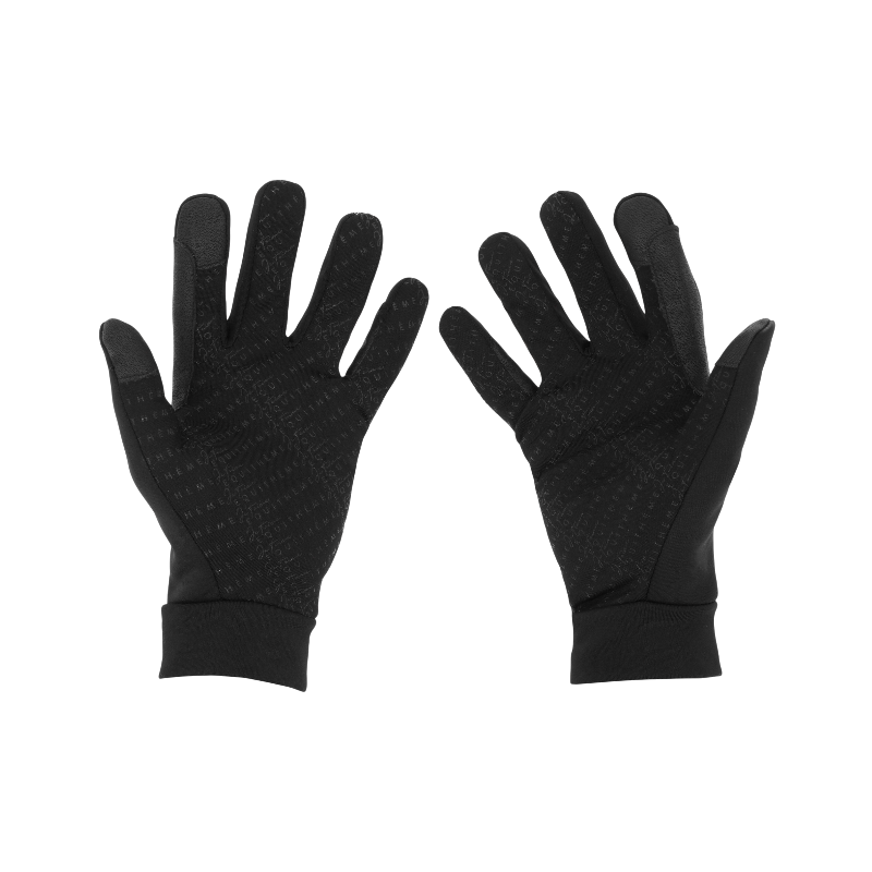 Equithème - Gants d'équitation Juliette Je t'aime noir | - Ohlala