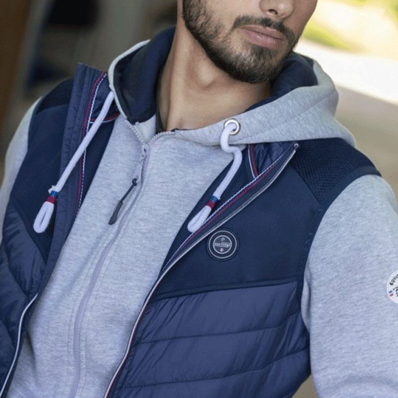 Equithème - Men's Jules Navy Sleeveless Gilet | - Ohlala