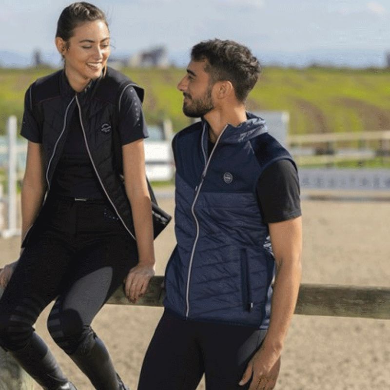 Equithème - Men's Jules navy sleeveless gilet | - Ohlala
