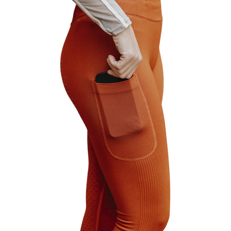 Equithème - Dames rijlegging Acacia oranje | - Ohlala