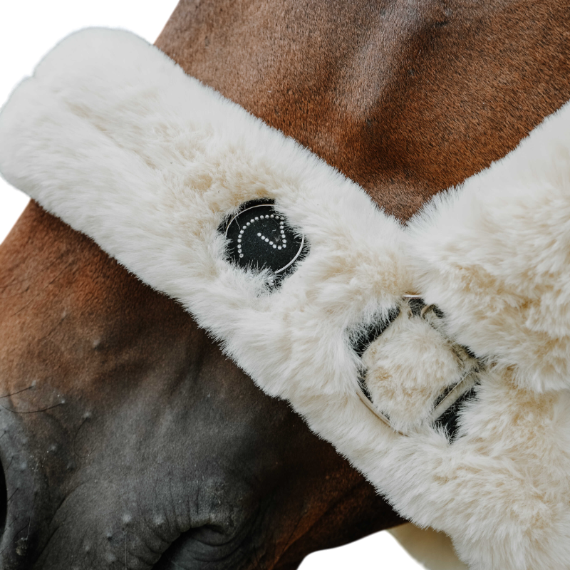 Equithème - Halster voor paarden Snuggy Je t'aime ecru | - Ohlala