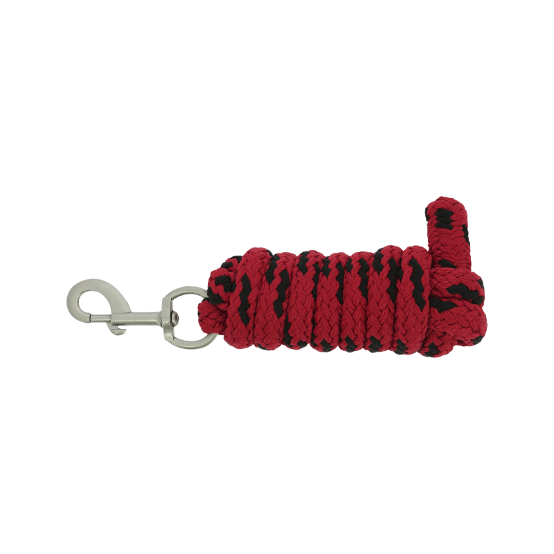 Equithème - Longe Jacquard 2m czerwony | - Ohlala