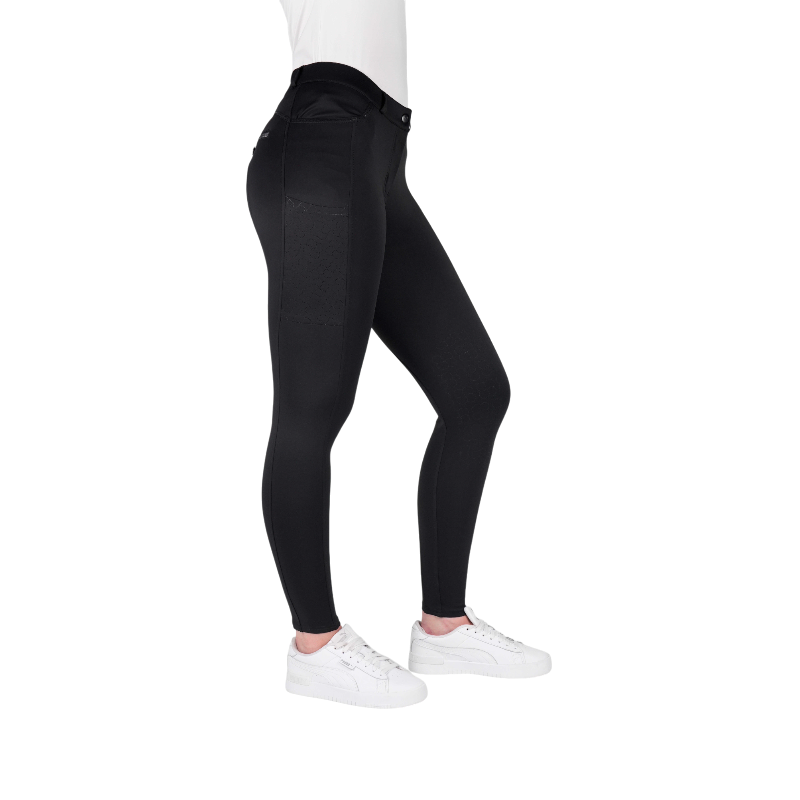 Equithème - Pantalón de equitación mujer Capucine negro | - Ohlala