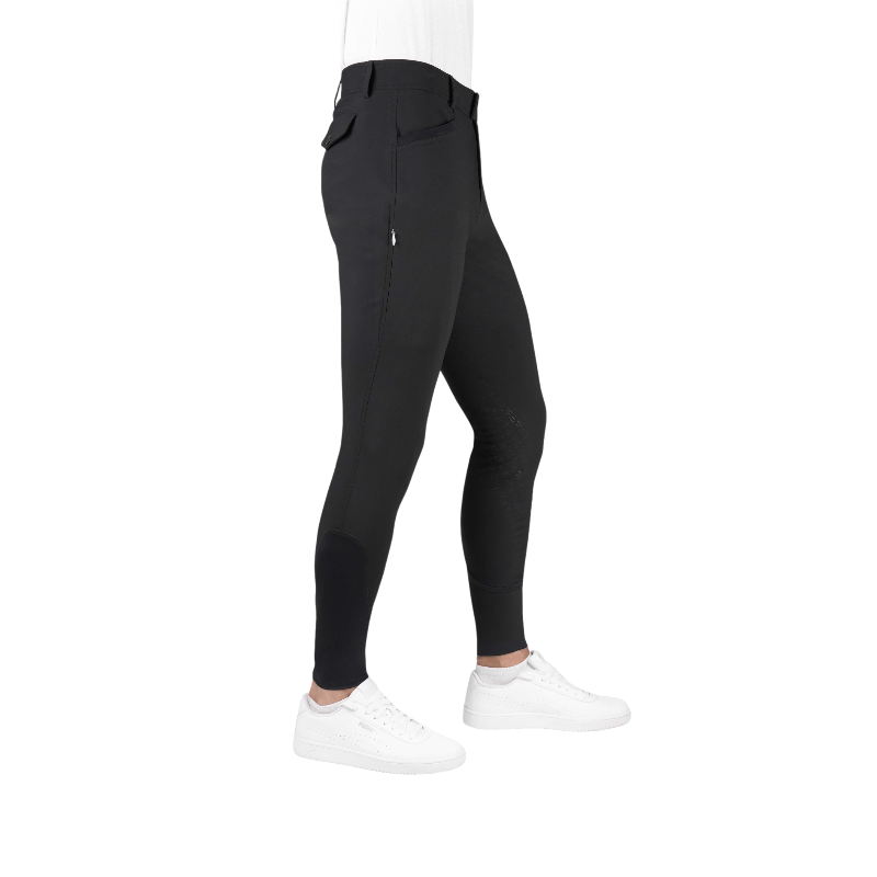 Equithème - Pantalón de equitación hombre Sam negro | - Ohlala