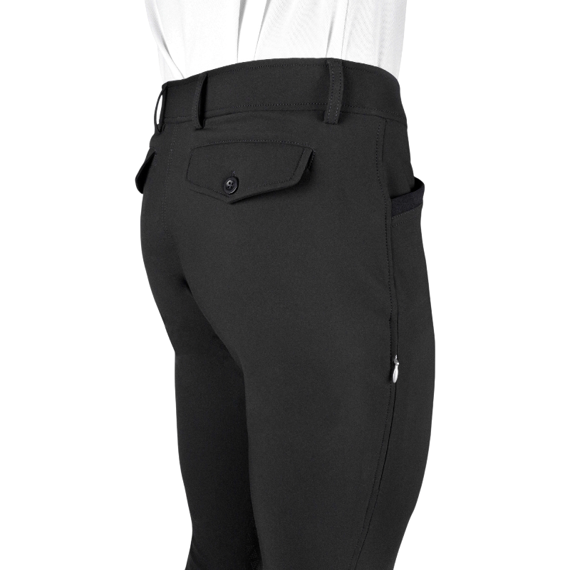 Equithème - Pantalón de equitación hombre Sam negro | - Ohlala