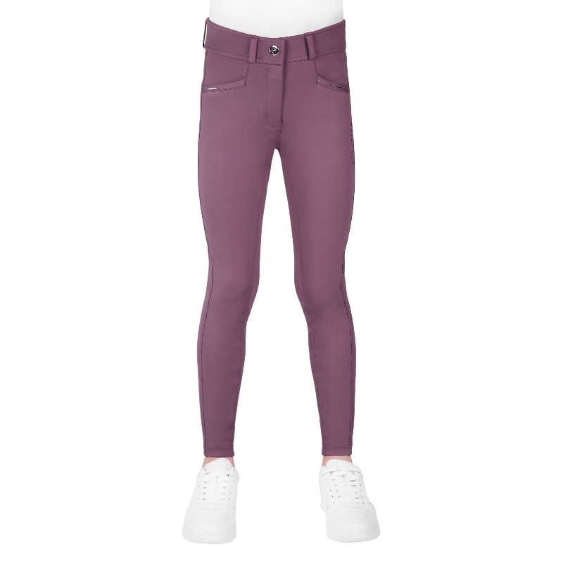 Equithème - Pantalon d'équitation junior Carly lilas | - Ohlala