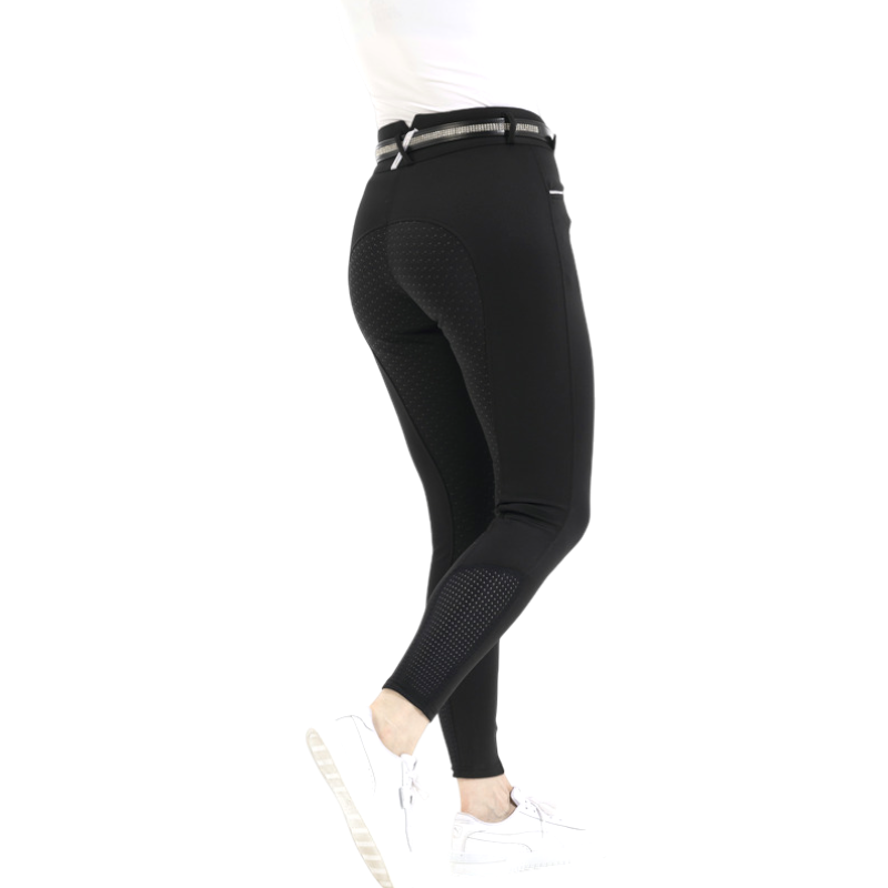 Equithème - Women's Claudine black riding breeches | - Ohlala
