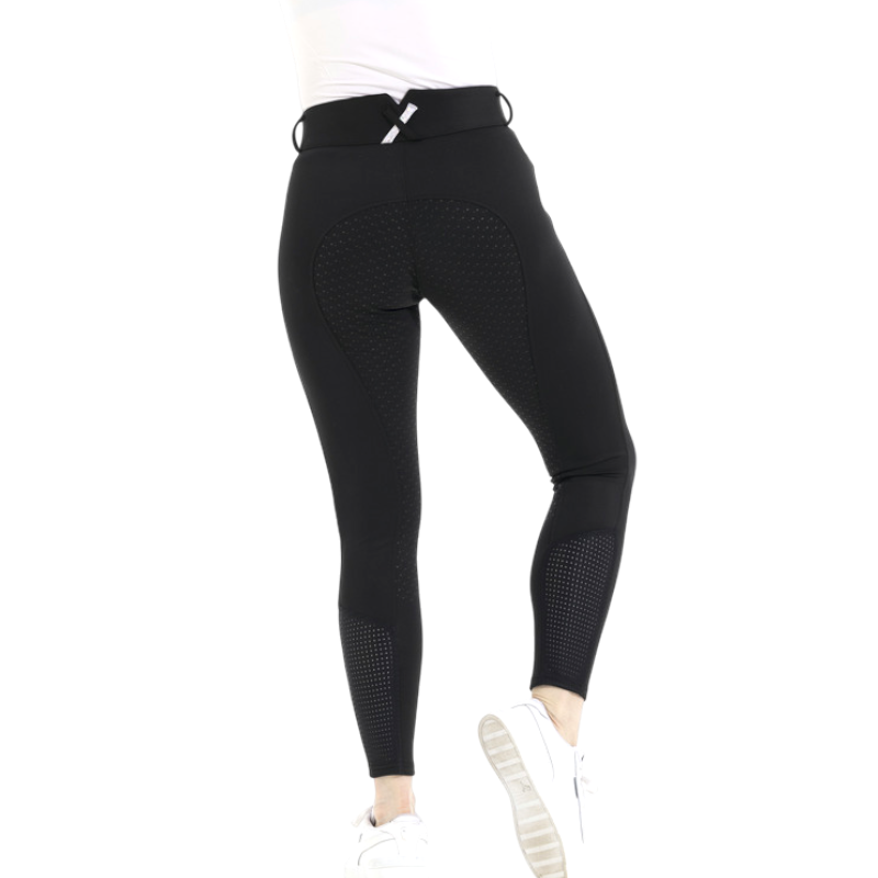 Equithème - Women's Claudine black riding breeches | - Ohlala