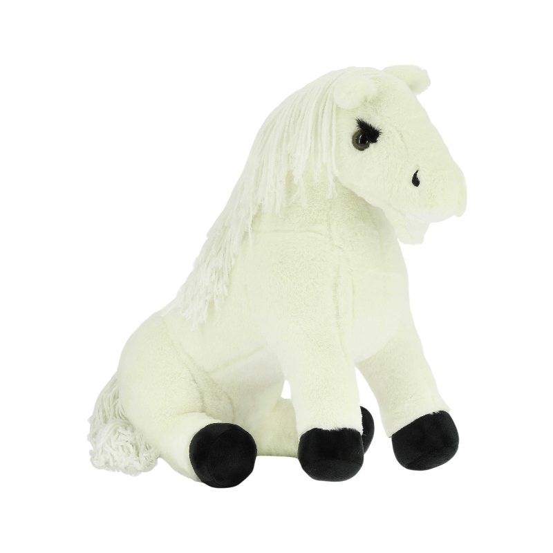 Equithème - Peluche mini poni Filou blanco | - Ohlala