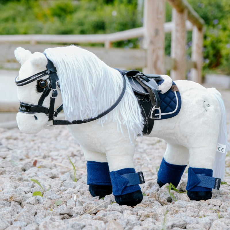 Equithème - Peluche mini poni Filou blanco | - Ohlala