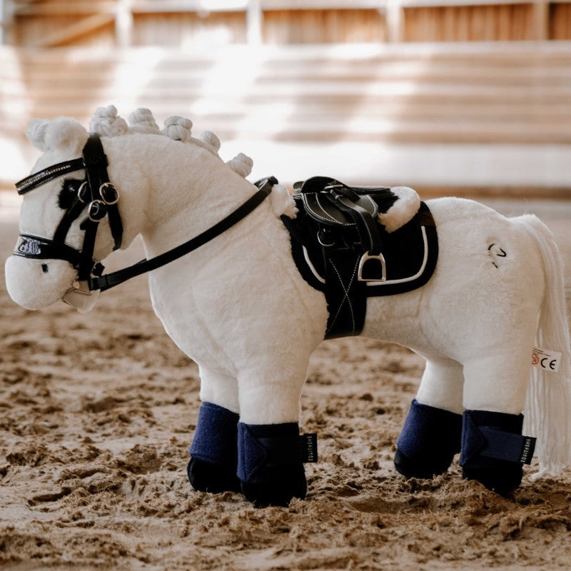 Equithème - Peluche mini poni Filou blanco | - Ohlala