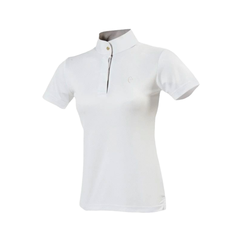 Equithème - Kurzarm-Polo Mesh Weiß | - Ohlala