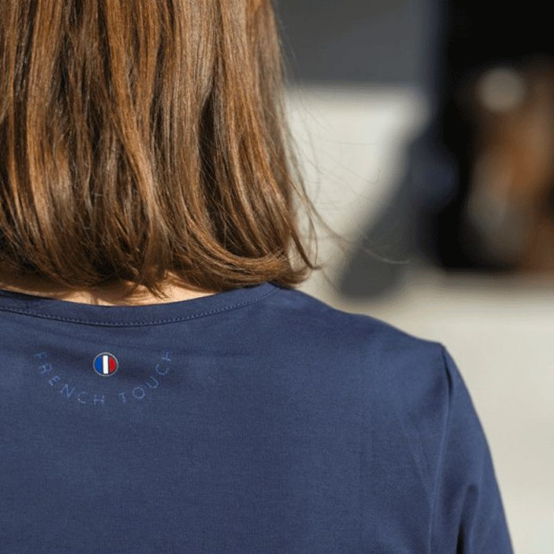 Equithème - T-shirt manica corta donna Anna blu navy | - Ohlala