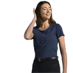 Equithème - Kurzarm-T-Shirt Damen Anna marine | - Ohlala