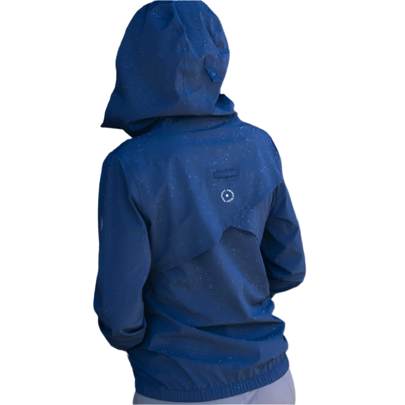 Equithème - Veste de pluie femme Eliza marine | - Ohlala