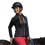 Equithème - Giacca donna ibrida Olivia nera | - Ohlala