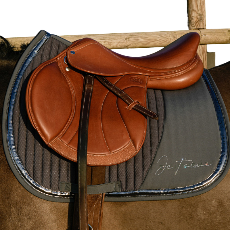 Equithème - Tapis de selle EK-Talent kaki | - Ohlala