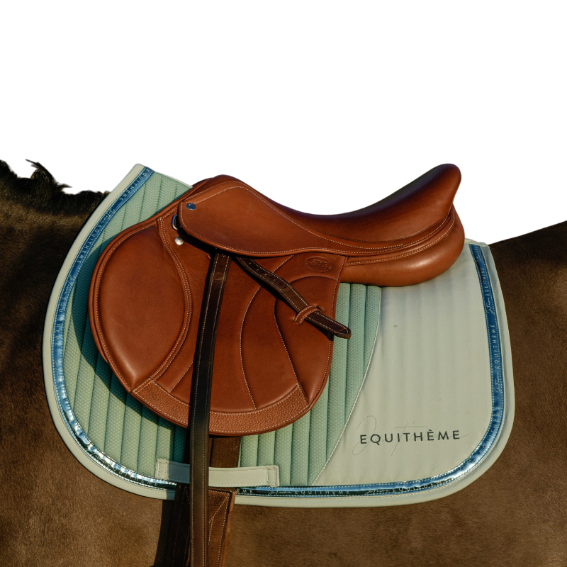 Equithème - Tapis de selle EK-Talent vert clair | - Ohlala