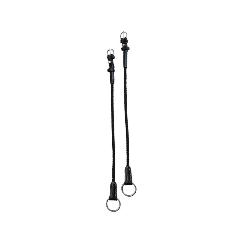 Eric Thomas - Gogue side pieces leather/rope black | - Ohlala
