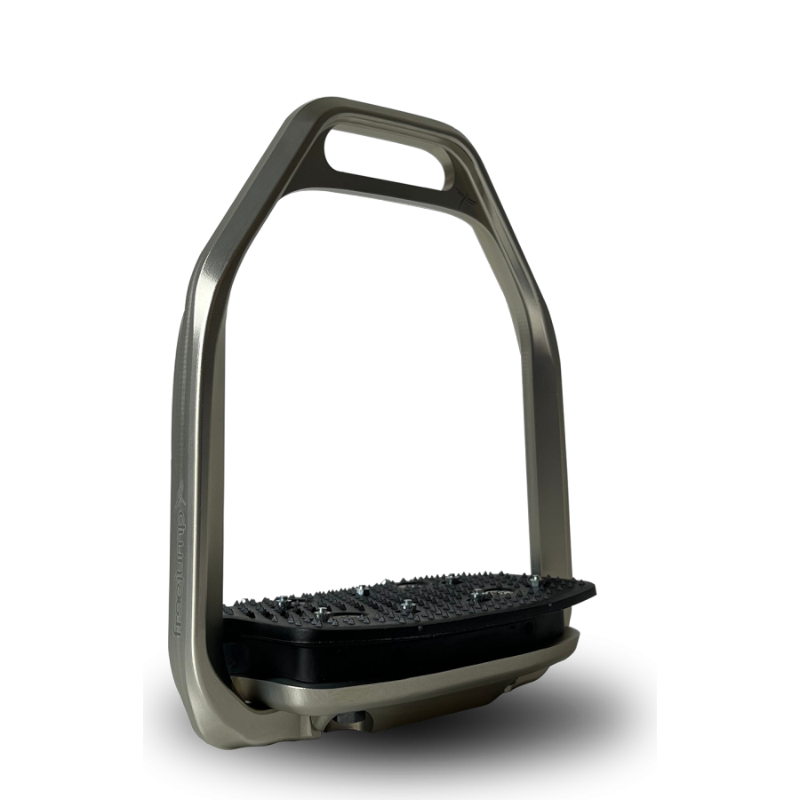Freejump - Steigbügel Air Pure geneigter Boden / rechtes Auge Silber | - Ohlala