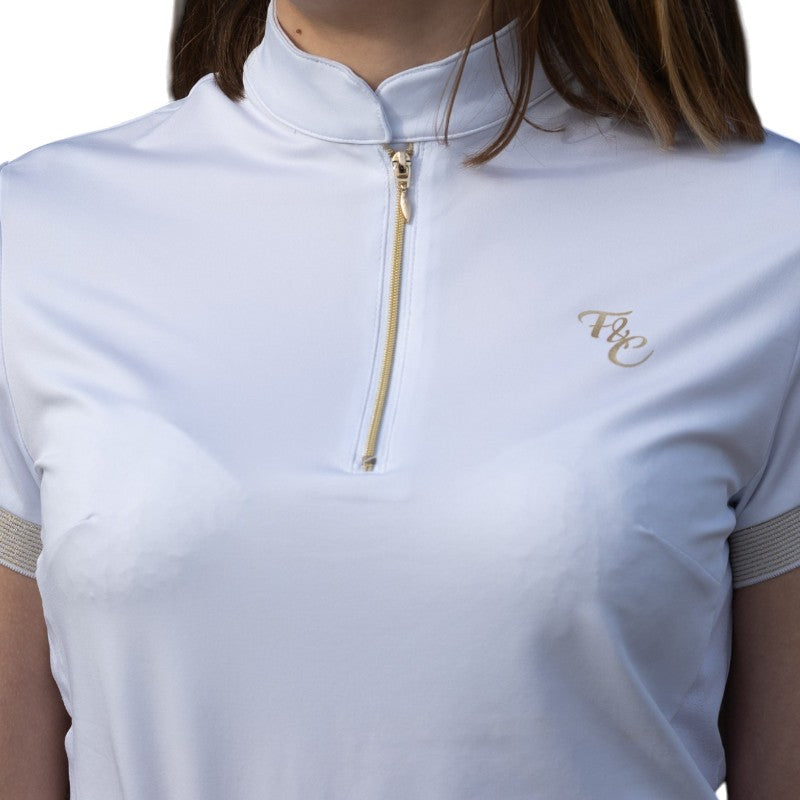 Flags & Cup - Andria girls' short-sleeve show polo white | - Ohlala