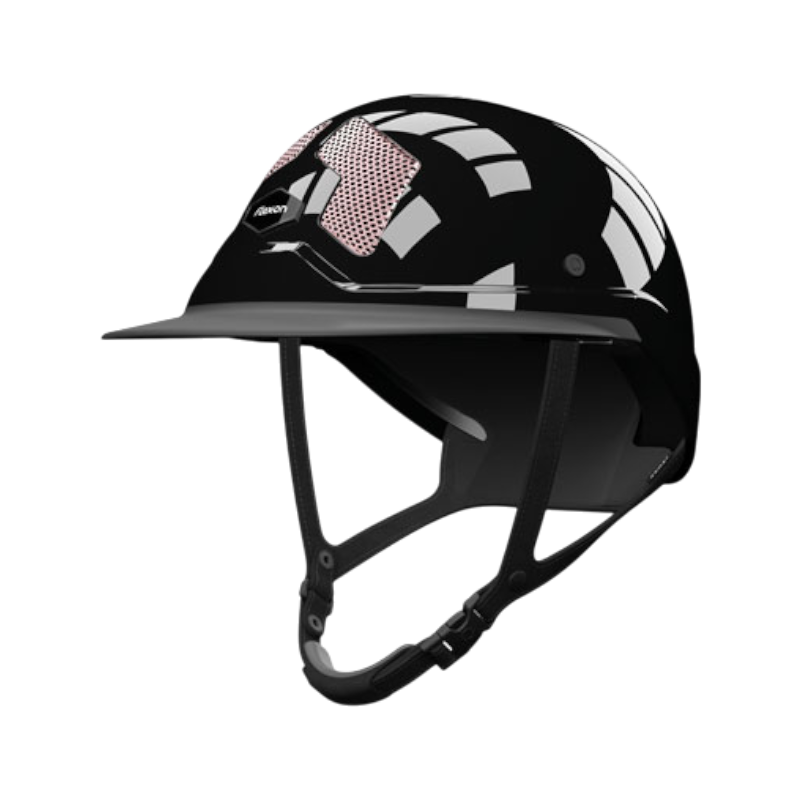 Flex On - Casque d'équitation Armet Star grilles rose clair visière Mixte | - Ohlala