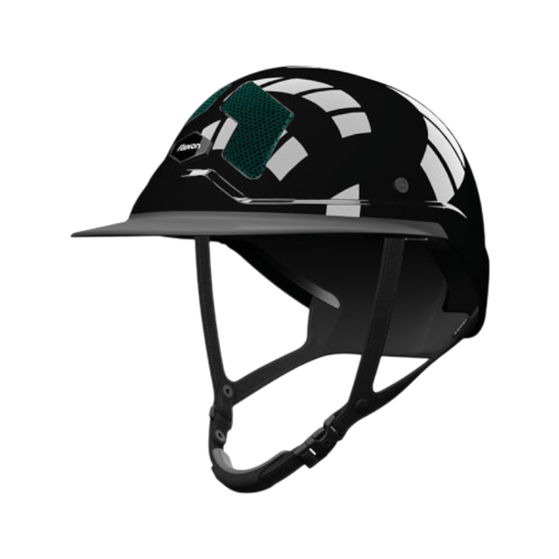 reithelm als fahrradhelm nutzen Reithelm Armet Star Gitter Englischgrün Mixte-Visier Flex On