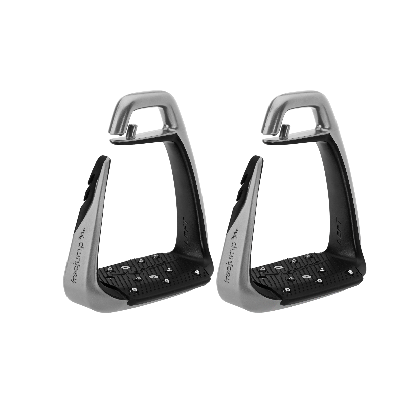Freejump - Étriers Soft'Up Classic + argent / noir | - Ohlala