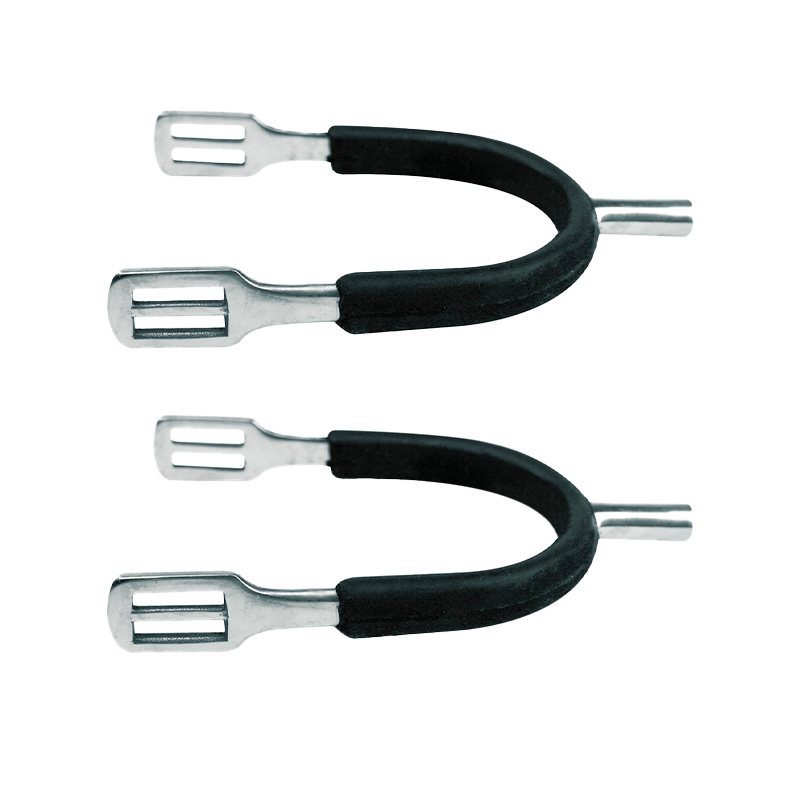 Feeling - Éperons Prince de Galles inox gainé caoutchouc | - Ohlala