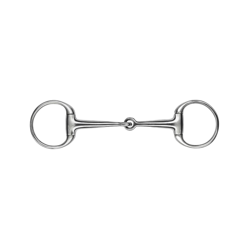 Feeling - Satin stainless steel eggbutt snaffle bit | - Ohlala