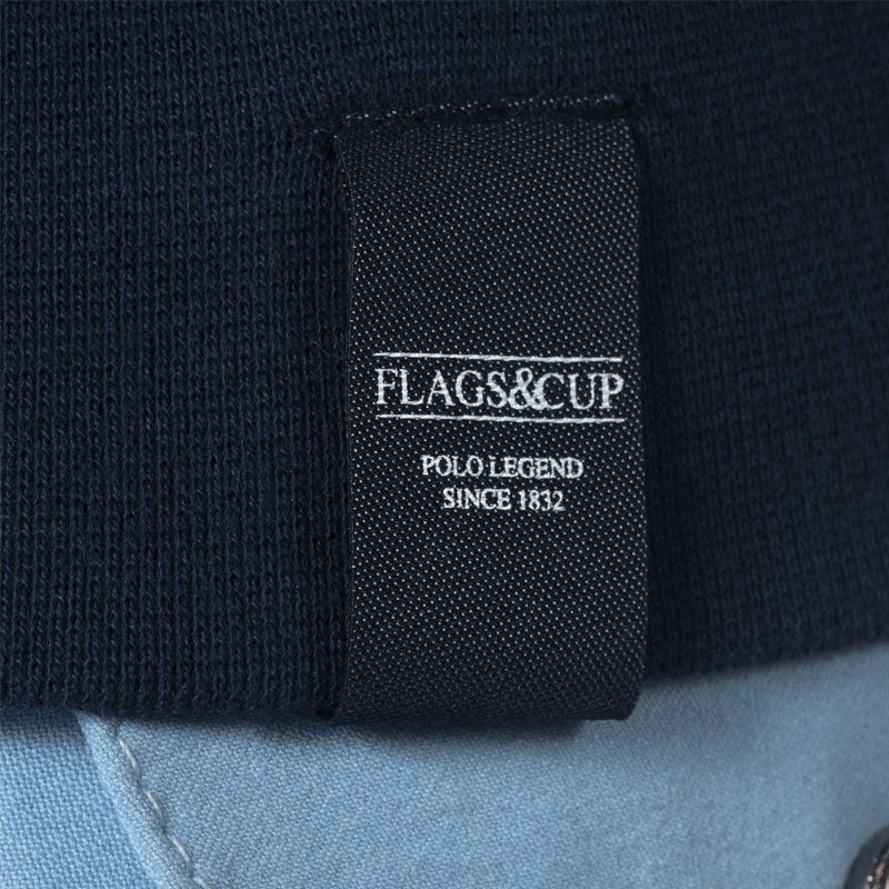 Flags & Cup - Felpa con zip bambino Obera blu navy | - Ohlala