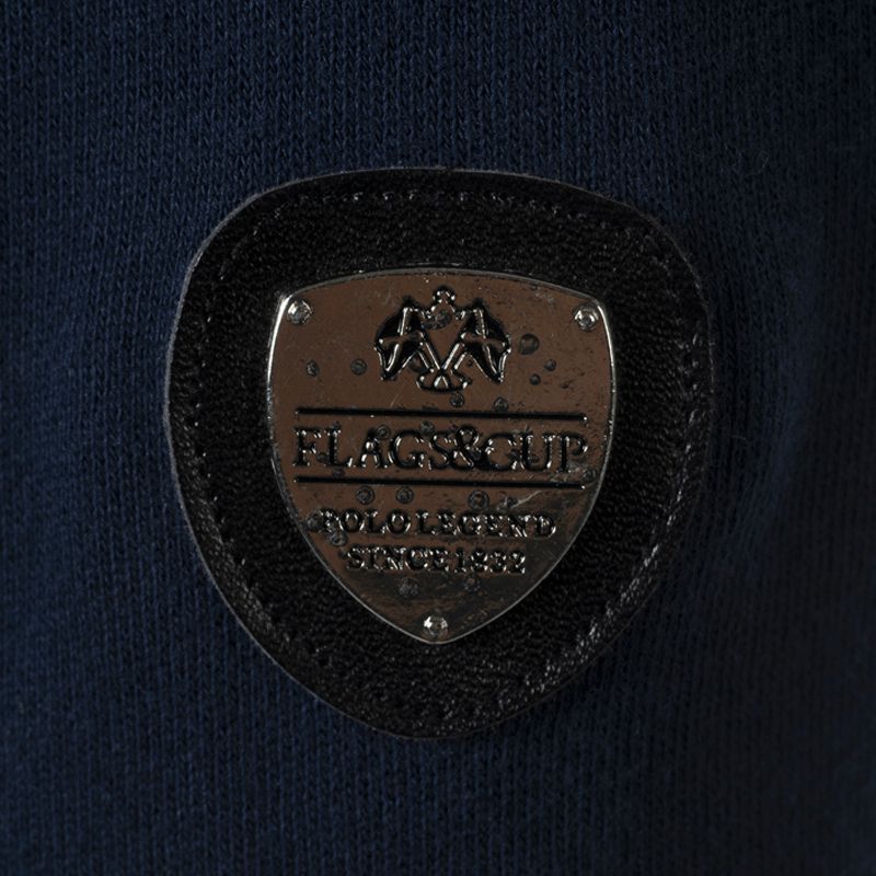 Flags & Cup - Felpa con zip bambino Obera blu navy | - Ohlala