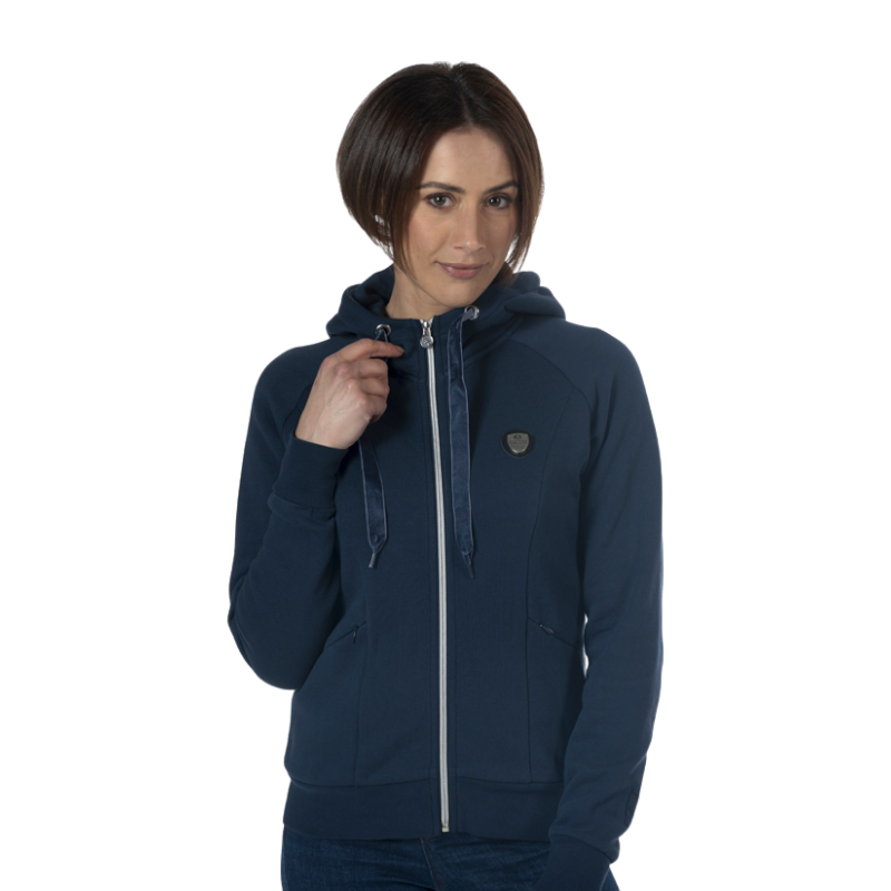 Flags & Cup - Sweat zippé femme Tazlina marine | - Ohlala