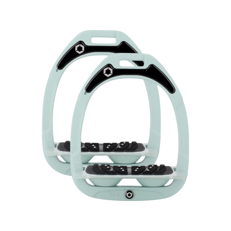 Flex On - Limited Edition - Green Composite Stirrups Opal Blue