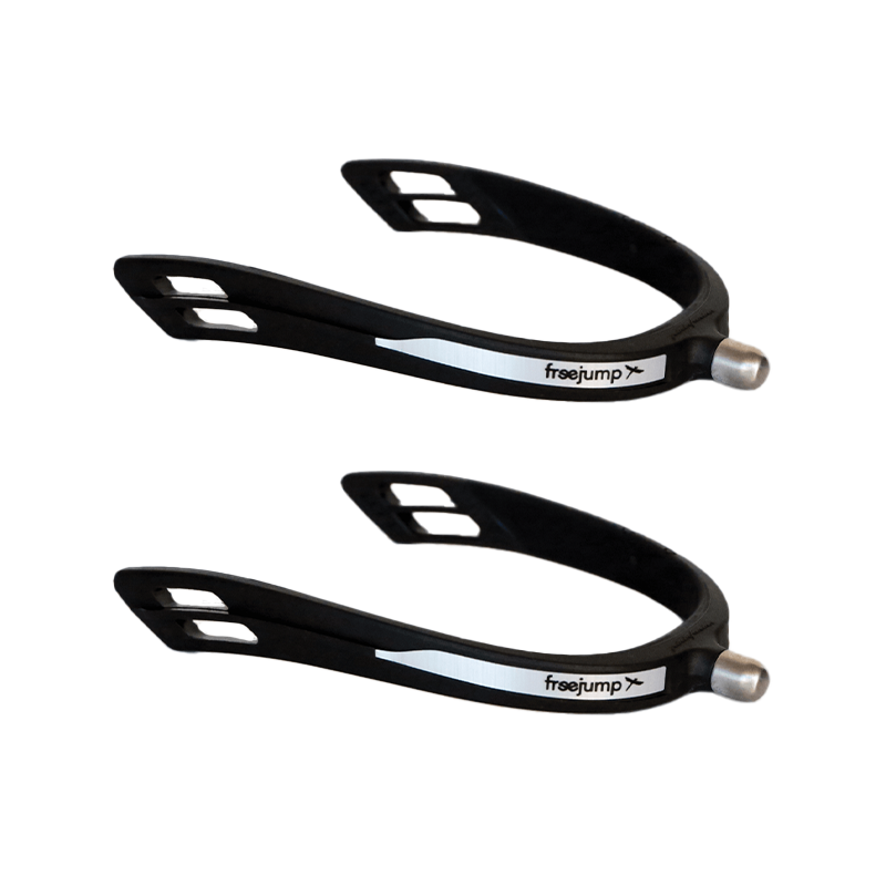 Freejump - Articulated spurs Spur'On round tip Black / Black | - Ohlala