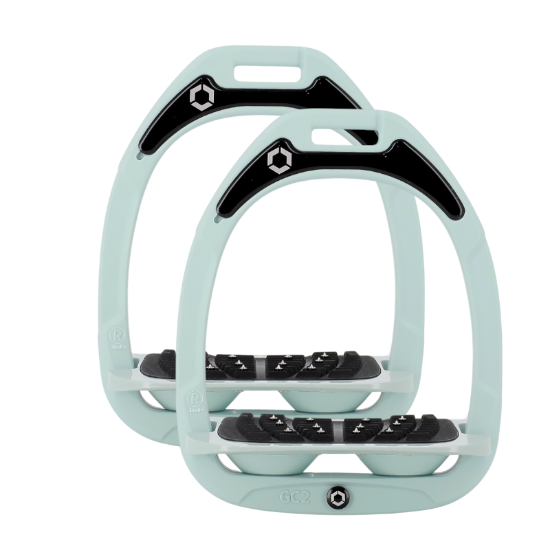 Flex On - Limited Edition - Green Composite Stirrups Opal Blue