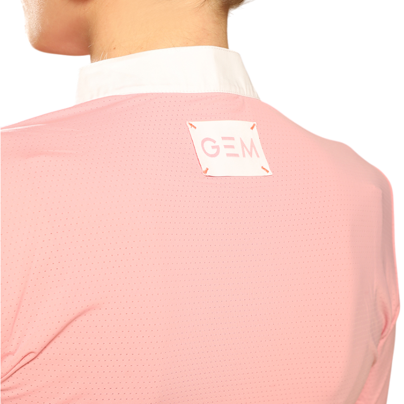GEM - アーチー ロングスリーブ競技用ポロシャツ レディース ローズ