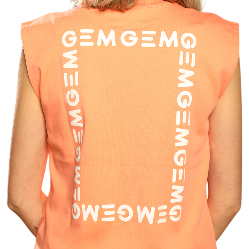 GEM - レディース Happy コーラル Tシャツ
