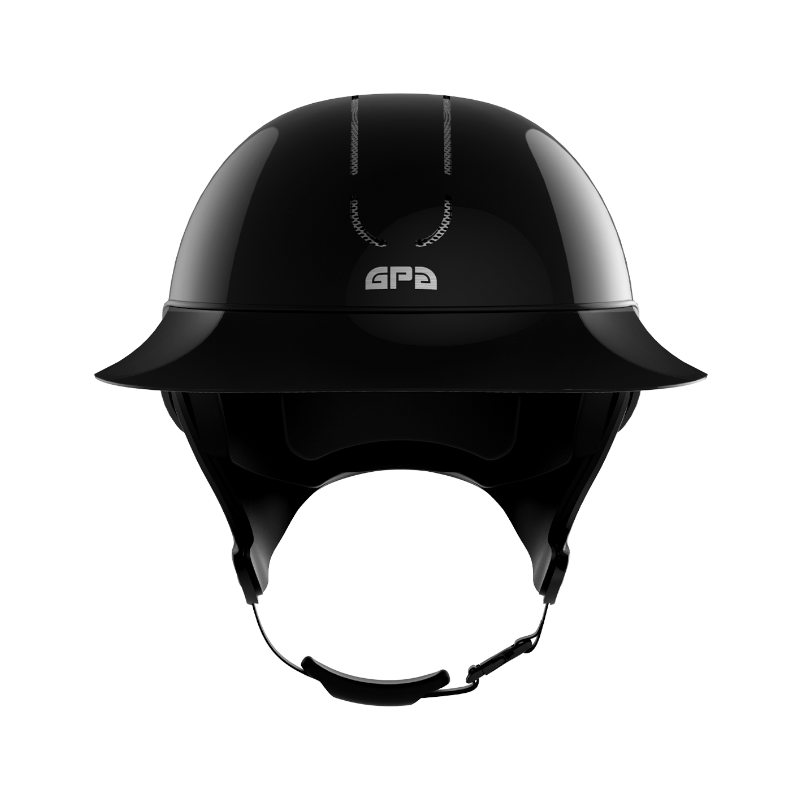 GPA - Casque d'équitation First Lady TLS Global shiny black/ grey | - Ohlala