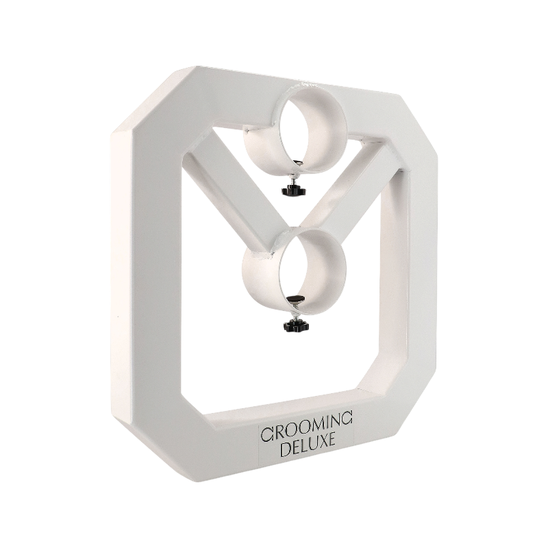 Grooming Deluxe - White aluminum square cavaletti (x2) | - Ohlala