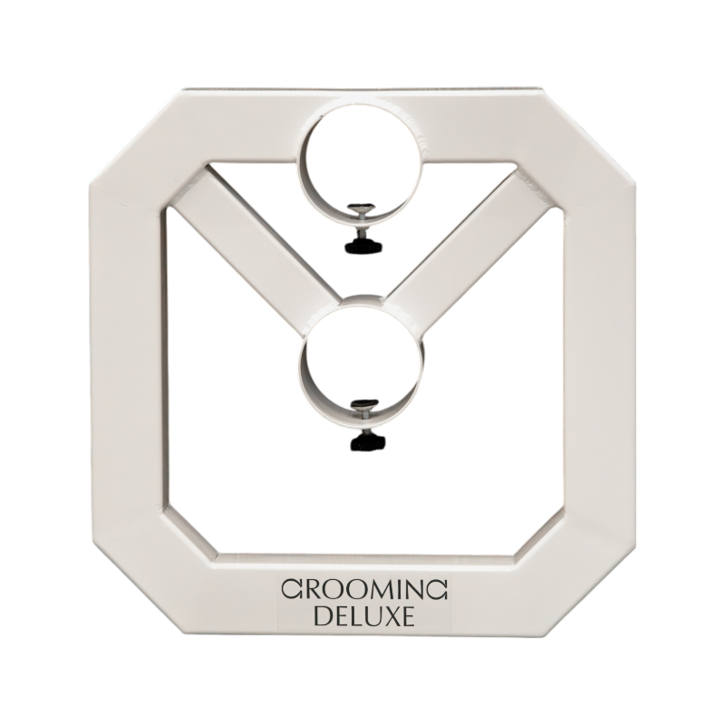 Grooming Deluxe - White aluminum square cavaletti (x2) | - Ohlala