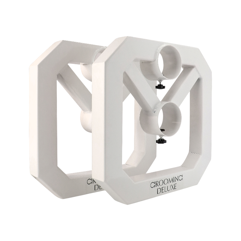 Grooming Deluxe - White aluminum square cavaletti (x2) | - Ohlala