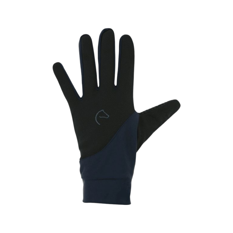 Equithème - Guanti Knit digital nero/blu marino | - Ohlala