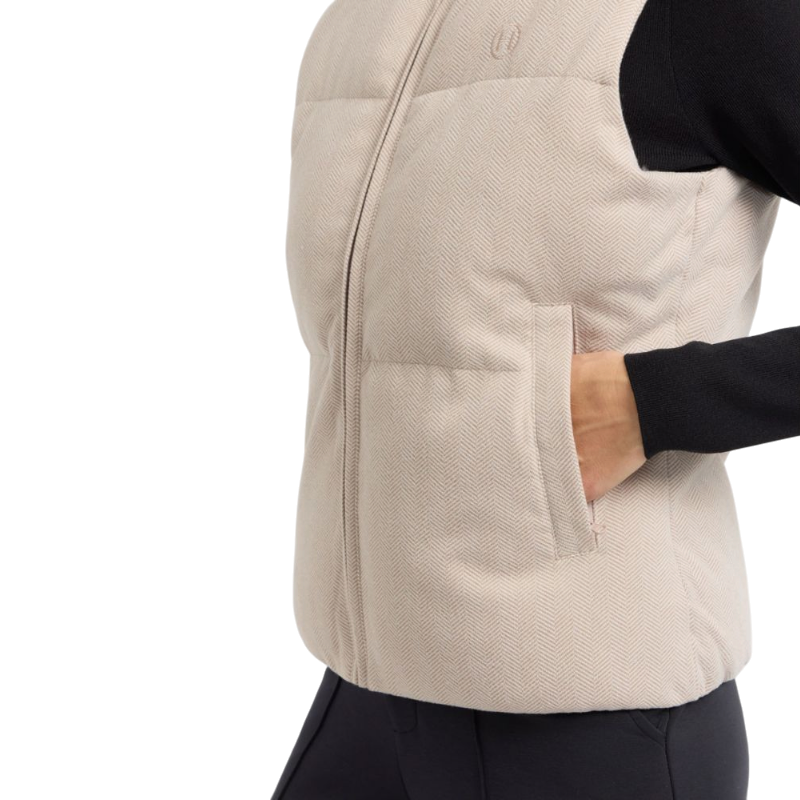 Chaleco acolchado de mujer Colombe con dibujo de espiga - Harcour