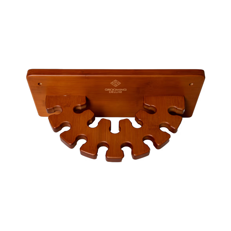 Grooming Deluxe - Porte-cravaches rond en bois | - Ohlala