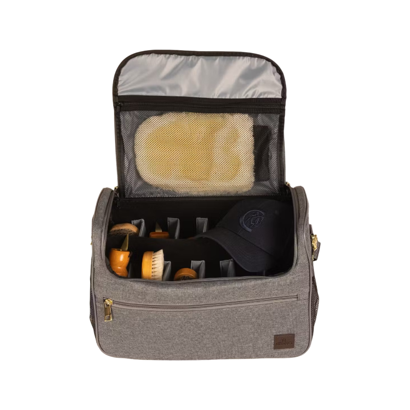 Grooming Deluxe - Set Grooming-Tasche grau + Bürsten | - Ohlala