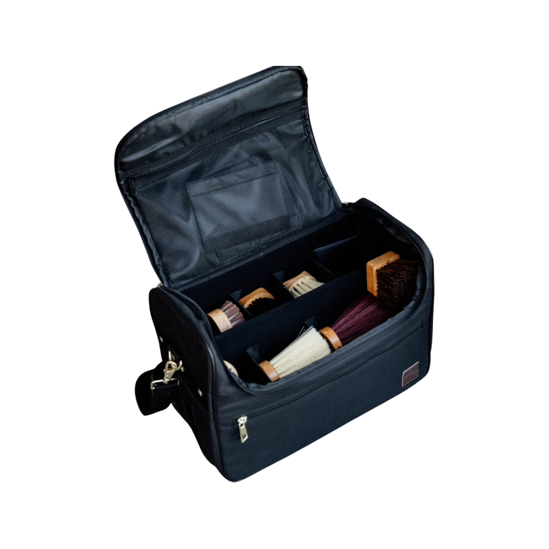 Grooming Deluxe - Black grooming bag set + brushes | - Ohlala