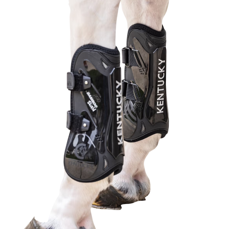 Kentucky Horsewear - Velcro beenbeschermers Bamboo zwart | - Ohlala