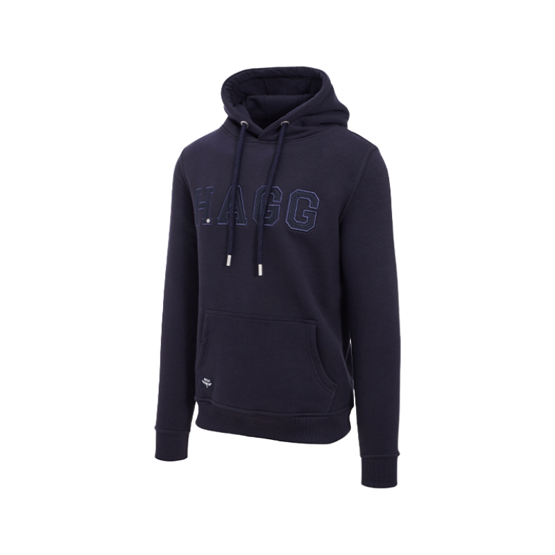 Hagg - Felpa con cappuccio uomo blu navy | - Ohlala