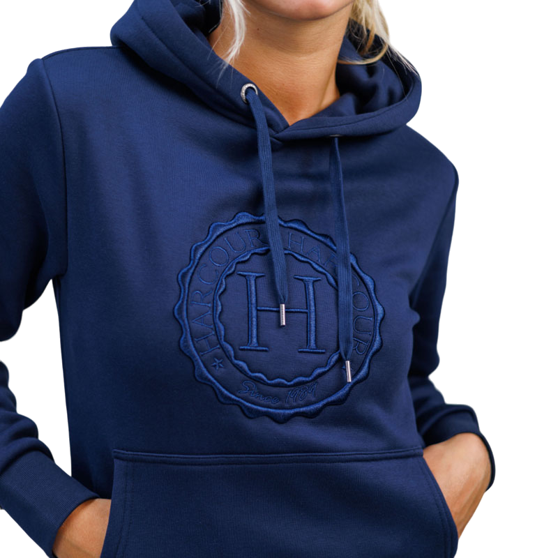 Harcour - Sweat à capuche unisexe Samy marine | - Ohlala